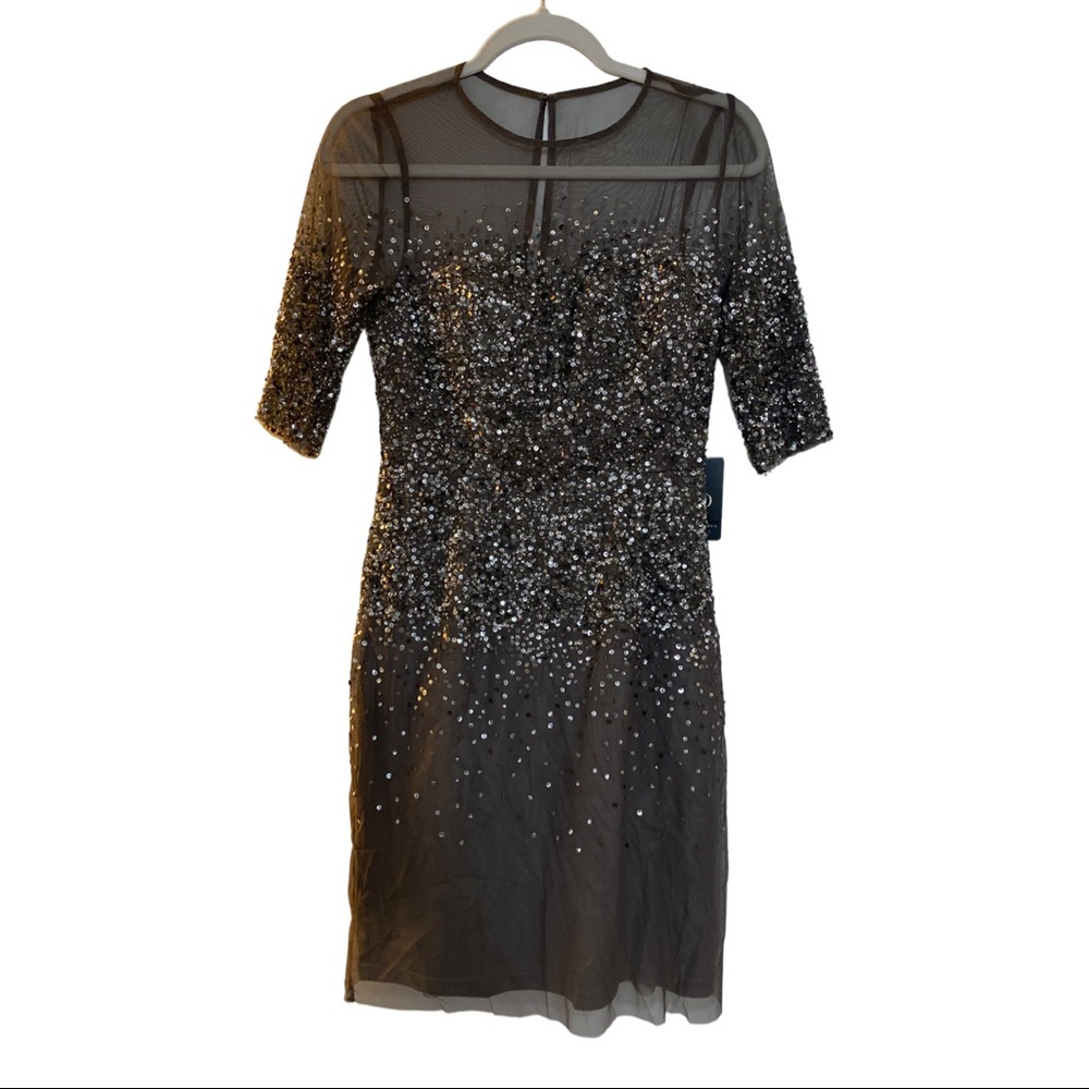 Adrianna Papell sequin cocktail dress